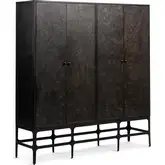 Amilio Tall Cabinet in Rust Noir Iron