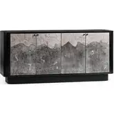 Sequoia Cabinet in Oxide Smoke Mango Wood & Textured Iron
