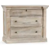 Adelaide 3 Drawer Nightstand in Natural White Wash Mango Wood