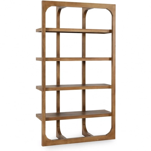 Gordon 86" Bookcase in Acacia Wood