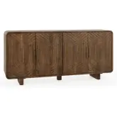 Holmes 4 Door Sideboard in Brown Finish Mango Wood