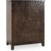 Vivienne Bar Cabinet in Carved Bark Brown Mango Wood
