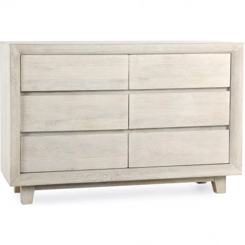 Reece 6 Drawer Dresser in Sand Finish Mango Wood