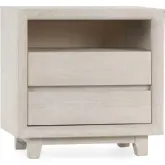 Reece 2 Drawer Nightstand in Sand Finish Mango Wood