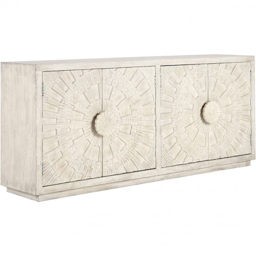 Apollo 4 Door Sideboard in Cream Mango Wood
