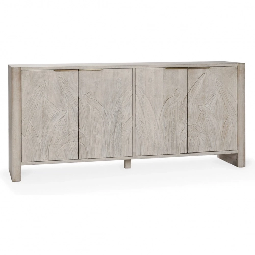 Ledro 4 Door Cabinet in White Wash Mango Wood