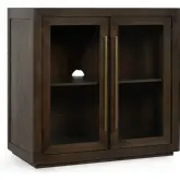 Bradley 2 Door Cabinet in Landmark Brown Oak Wood