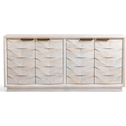 Marvin 4 Door Buffet in Cream Finish Mango Wood