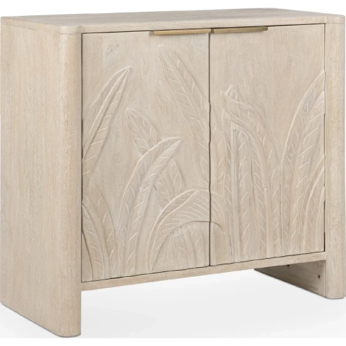 Ledro 2 Door Cabinet in White Washed Solid Mango Wood