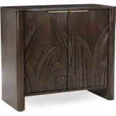 Ledro 2 Door Cabinet in Dark Brown Solid Mango Wood