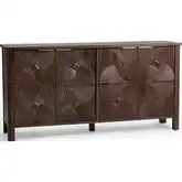Lina 4 Door Cabinet in Kona Brown Mango Wood