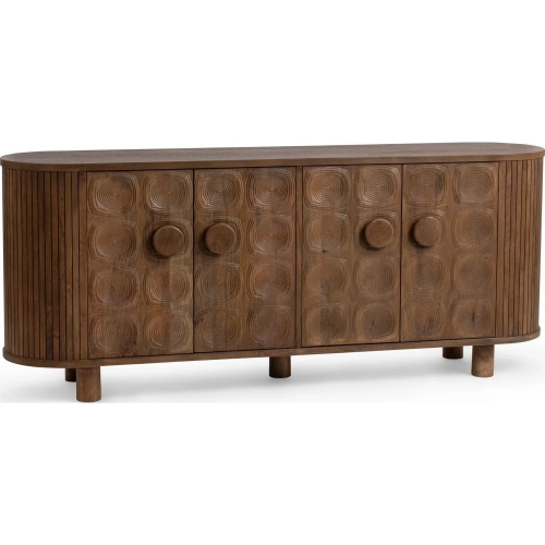 Lyle 4 Dorr Cabinet in Artisan Brown Mango Wood