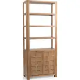 Cleveland Bookcase in Sandy Taupe Mango Wood