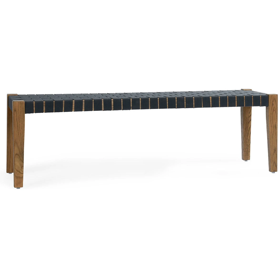 Classic Home Wood/Webbed Bench - Thumbnail 2