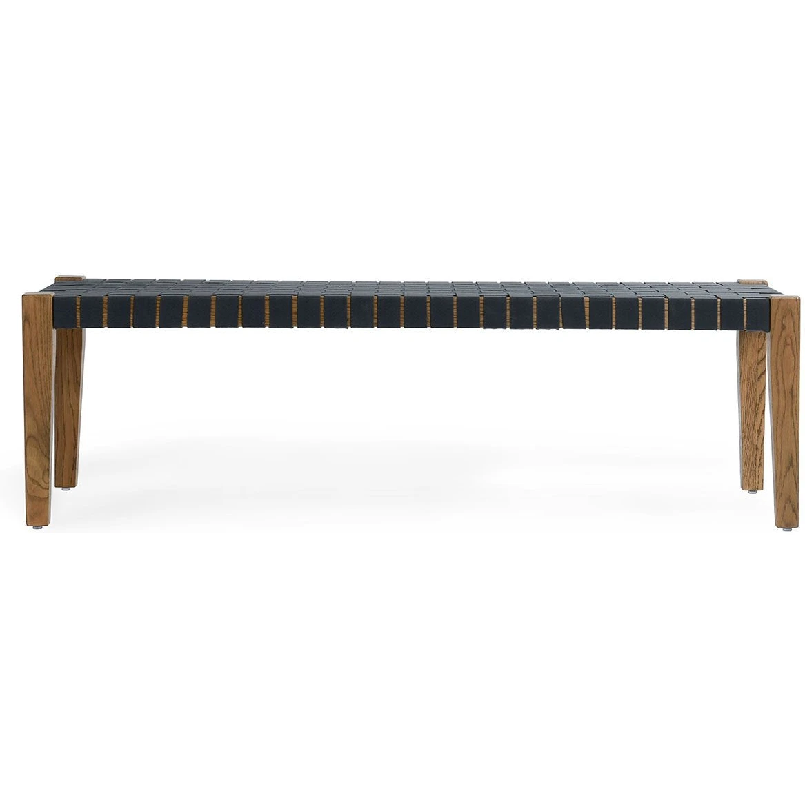 Classic Home Wood/Webbed Bench - Thumbnail 3