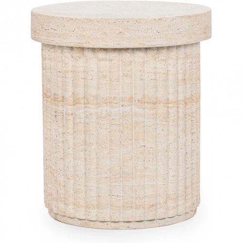Selah Outdoor Stool in Beige Glass Fiber Reinforced Concrete