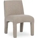 Branzon Dining Chair in Sandy Brown Fabric
