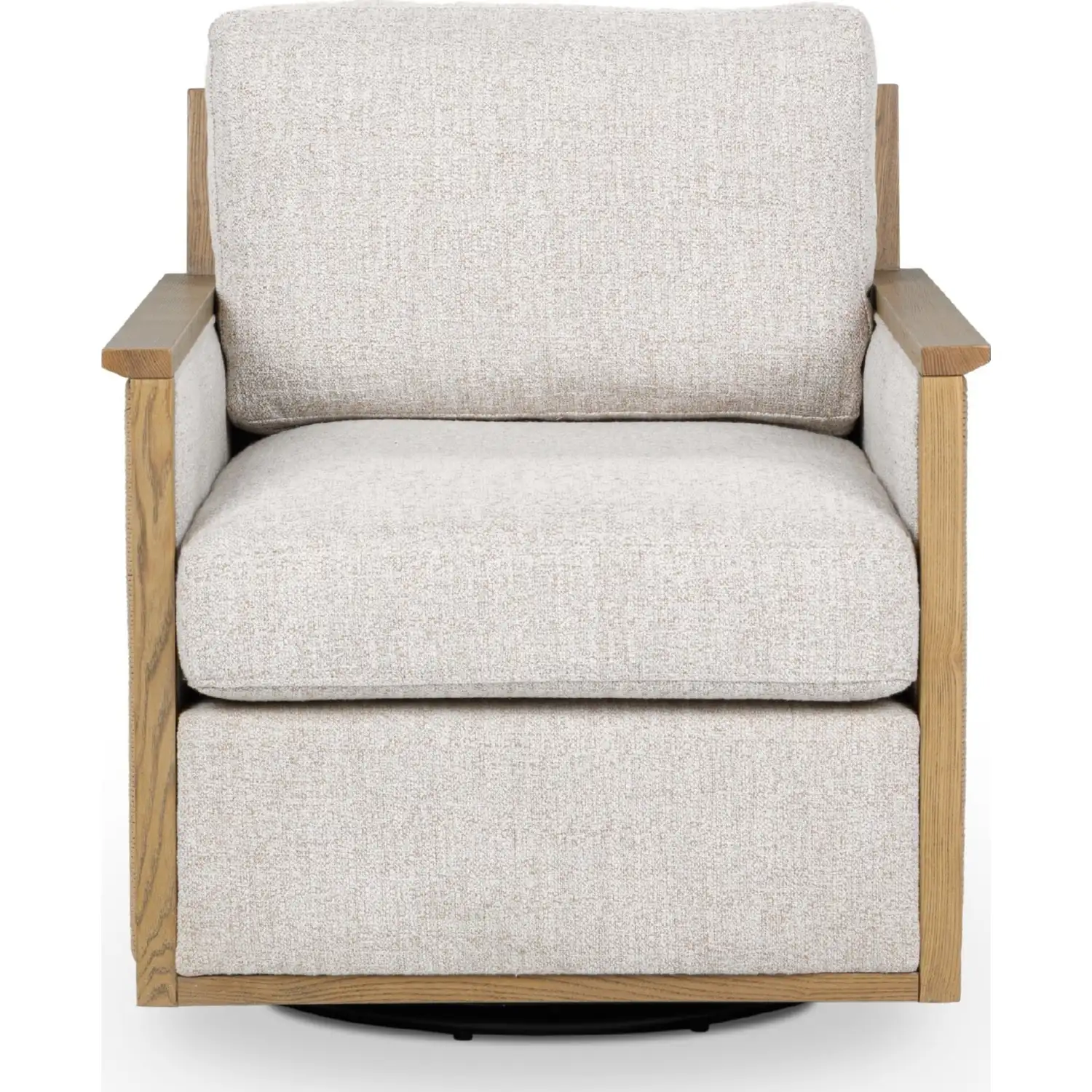Classic Home Norman Swivel Accent Chair - Thumbnail 3