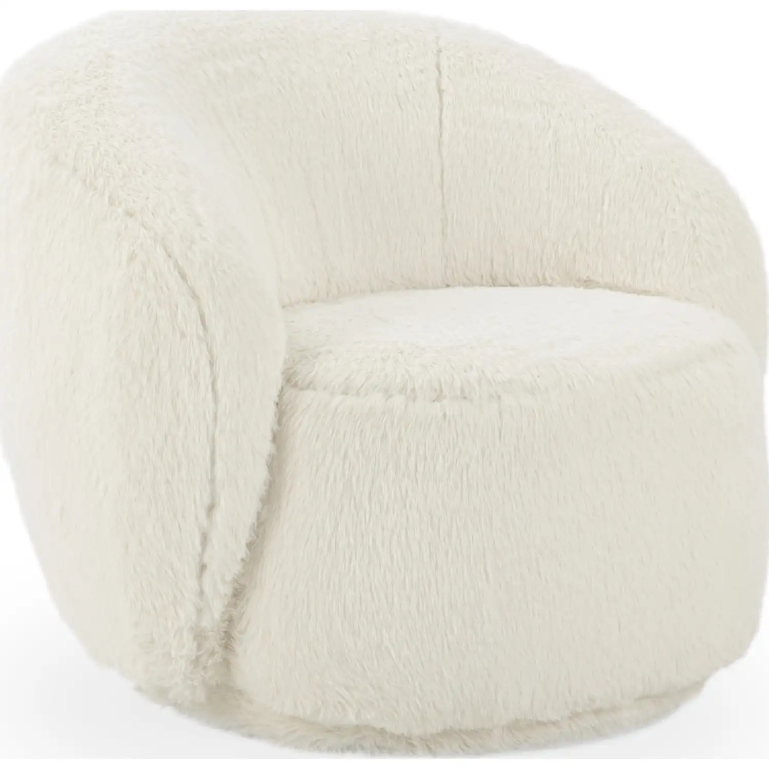 Classic Home Adley Plush Swivel Chair - Thumbnail 5