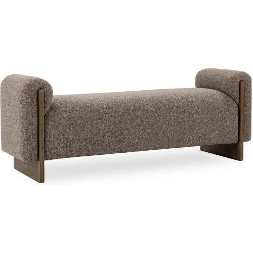 Sierra Bench in Bronzed Cocoa Brown Fabric