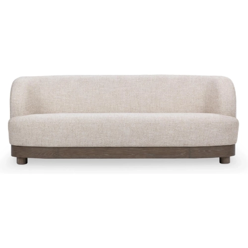 Meera Sofa in Latte Fabric & Wood