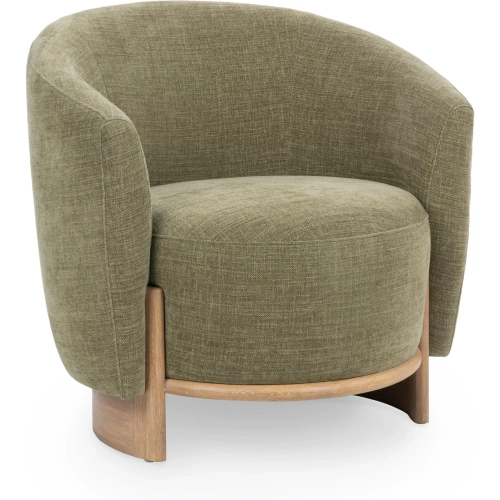 Myra Accent Chair in Sage Dust Green Fabric & Wood