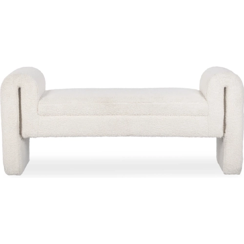 Ada Bench in Ivory Fleece