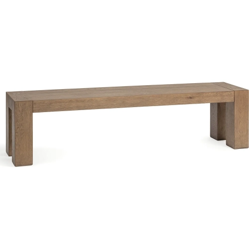 Bristol Dining Bench in Cafe Brown Reclaimed Oak