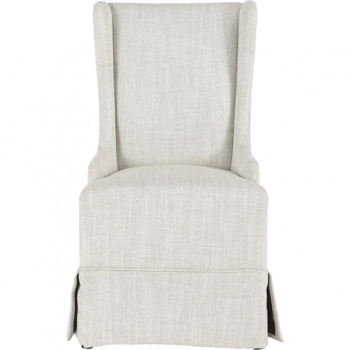 Melrose Wingback Dining Chair in Natural Fabric Slipcover (Set of 2)