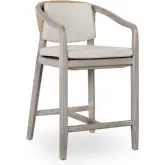 Dawn Outdoor Counter Stool in Gray