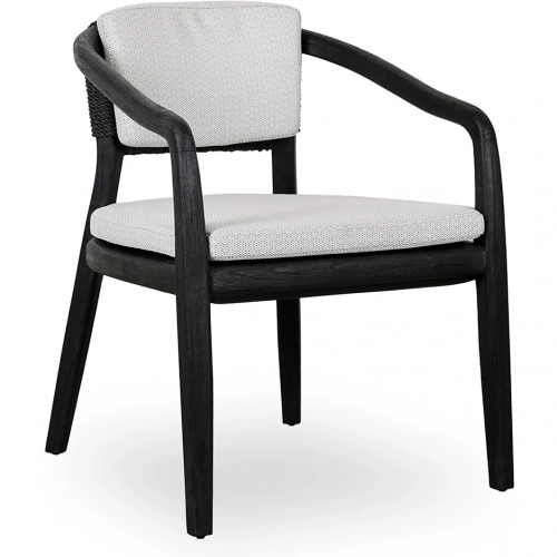 Dawn Outdoor Dining Chair in Black