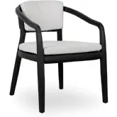 Dawn Outdoor Dining Chair in Black