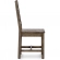 Caleb Dining Chair in Distressed Brown Reclaimed Pine (Set of 2)