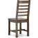 Caleb Dining Chair in Distressed Brown Reclaimed Pine (Set of 2)