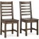 Caleb Dining Chair in Distressed Brown Reclaimed Pine (Set of 2)