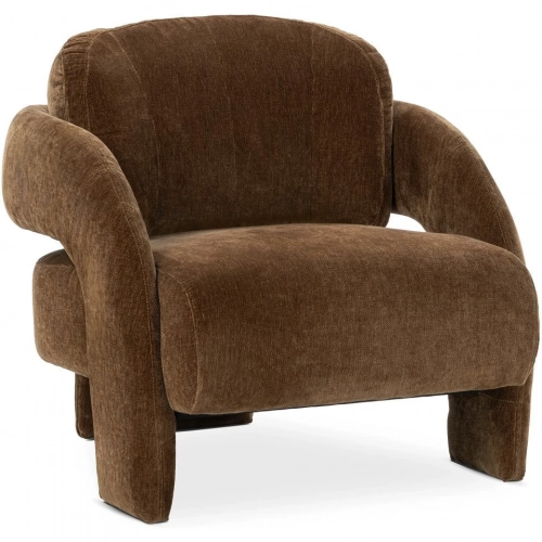 Salino Accent Lounge Chair in Bronze Fabric