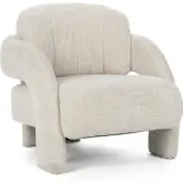 Salino Accent Lounge Chair in Natural Neutral Fabric