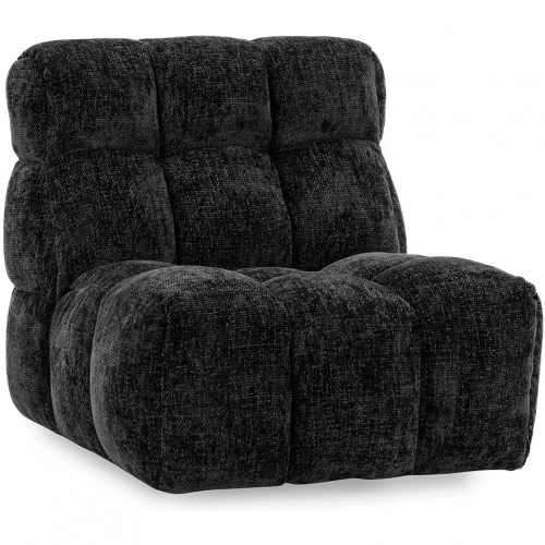 Roba Swivel Accent Lounge Chair in Tufted Fabric