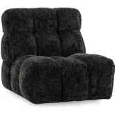 Roba Swivel Accent Lounge Chair in Tufted Fabric
