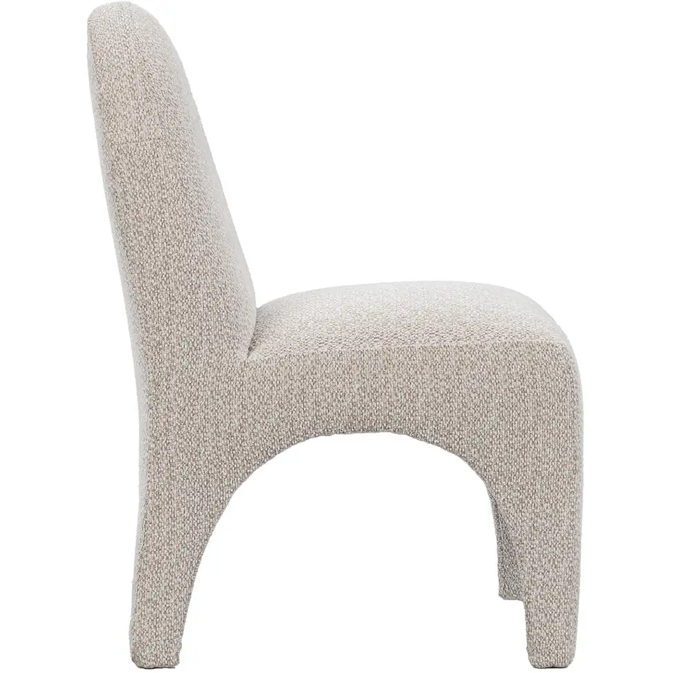Classic Home Ella Dining Chair in Birch Cream Fabric Off White