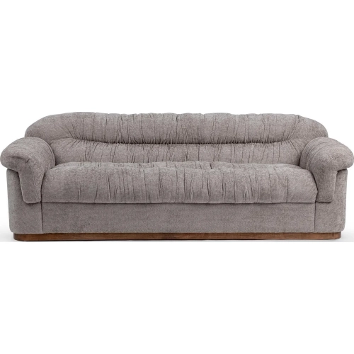 Adam Sofa in Smoky Pearl Fabric & Wood