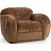 Sydney Accent Chair in Bronze Brown Fabric