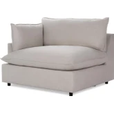 Caplan Sectional Sofa Unit Left Arm Facing Chair Dawn in Flax Neutral Fabric