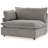 Caplan Sectional Sofa Unit Left Arm Facing Chair in Elite Charcoal Gray Fabric