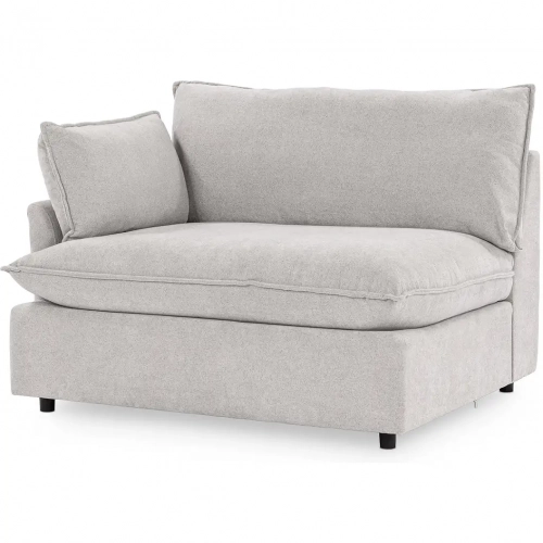 Caplan Sectional Sofa Unit Left Arm Facing Chair in Elite Gray Fabric