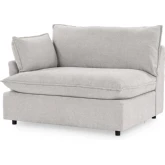 Caplan Sectional Sofa Unit Left Arm Facing Chair in Elite Gray Fabric