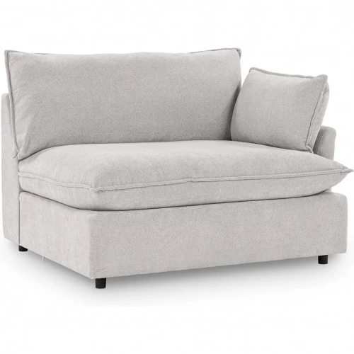Caplan Sectional Sofa Unit Right Arm Facing Chair in Elite Gray Fabric