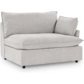 Caplan Sectional Sofa Unit Right Arm Facing Chair in Elite Gray Fabric