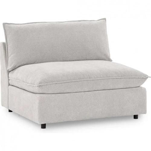 Caplan Sectional Sofa Unit Armless Chair in Elite Gray Fabric