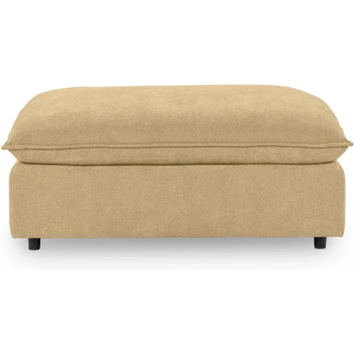 Caplan Ottoman in Bliss Beige Neutral Fabric